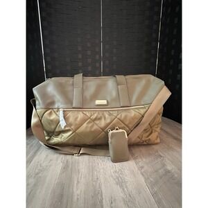 NEW Madden Girl Tote Bag Dark Green Puffy Quilted w/Matching Mini-Wallet READ‎